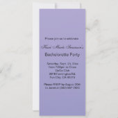 Girls Night Out Party Celebration | Lavendel Einladung (Rückseite)