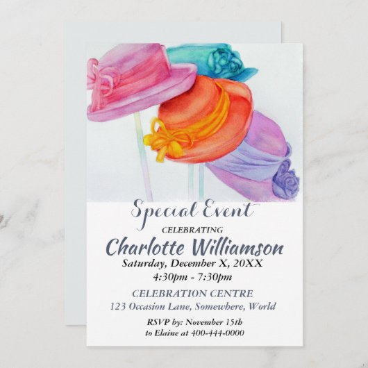 GIRL'S NIGHT-OUT-PARTY-EREIGNIS EINLADUNG (Vorne/Hinten)