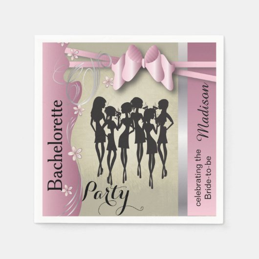 Girls Night Out Party Events Serviette (Vorderseite)