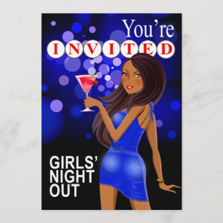 Girls Night Out Party Girl | Kobalt Einladung