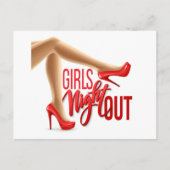 Girls Night Out Postkarte (Vorderseite)
