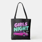 Girls Night Out - schwarz Tasche (Rückseite)