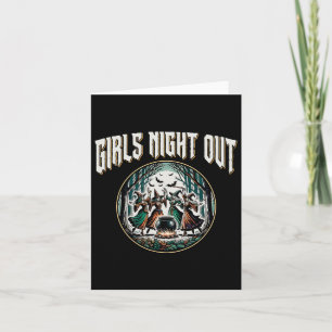Girls Night Out Tanzhexen Funny Halloween Karte