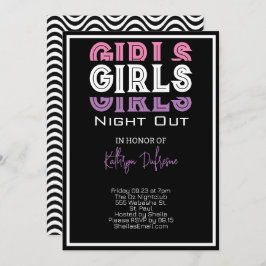 Girls Night Personalisiert Einladung