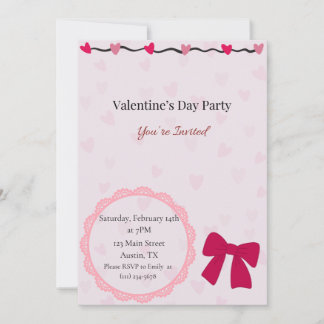 Girls Night Valentine's Day Party Invitation Einladung