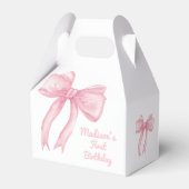 Girls nur Wanne sein eine rosa Bow Coquette Geburt Geschenkschachtel (Vorderseite)