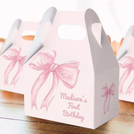 Girls nur Wanne sein eine rosa Bow Coquette Geburt Geschenkschachtel