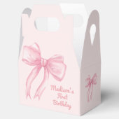 Girls nur Wanne sein eine rosa Bow Coquette Geburt Geschenkschachtel (Geöffnet)