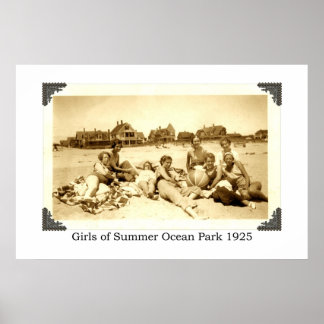 Girls of Summer Ocean Park 1925 Poster