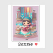 Girls of the World Reading - Iran Aufkleber (Blatt)