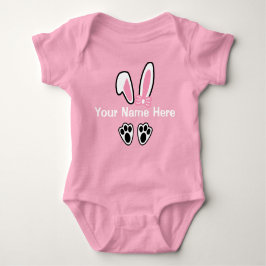 Girls Ostersonnige Ohren Einteilige Bodysuit Rosa Baby Strampler