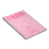 Girl's Paris Eiffel Tower School Notebook Geschenk Notizblock (Rechte Seite)
