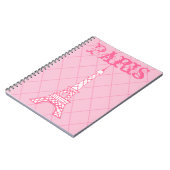 Girl's Paris Eiffel Tower School Notebook Geschenk Notizblock (Linke Seite)