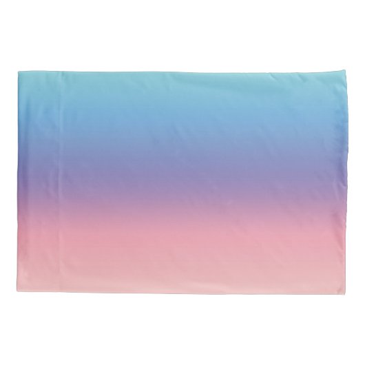 Girls Pastel Blue Lila Pink Minimalistisch Kissenbezug (Rückseite-Links)