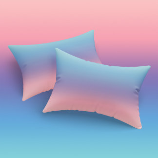 Girls Pastel Blue Lila Pink Minimalistisch Kissenbezug