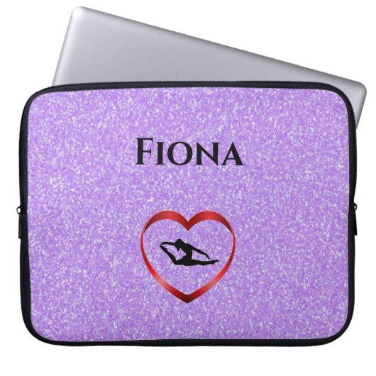 Girls Personalisiert Gymnastik - Laptop Case (Vorderseite)