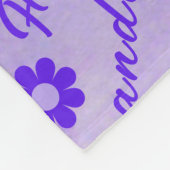 GIrls Personalisiert Lila Fleece Blanket (Ecke)