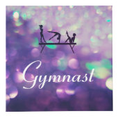 Girls Personalisiert Lila Gymnastik Cube Würfel (Rechts)