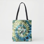 Girls Personalisiert Name Boho Gefärbte Krawatte T Tasche (Vorderseite)