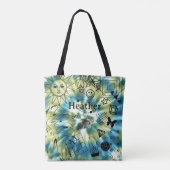 Girls Personalisiert Name Boho Gefärbte Krawatte T Tasche (Rückseite)