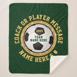 Girls Personalisiert Soccer Senior Night Gift Idee Sherpadecke