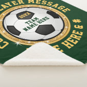 Girls Personalisiert Soccer Senior Night Gift Idee Sherpadecke (3/4)