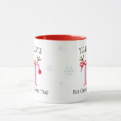 Girls Personalized Reindeer T Hot Chocolate Mug Tasse (Zentrum)