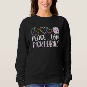 Girls Pickleball Ball Sport Court Turnier Peac Sweatshirt