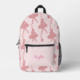 Girls Pink Ballet School Bedruckter Rucksack