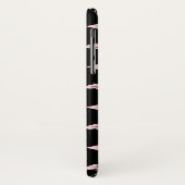 Girls Pink & Black Arrows Boho Chic Case-Mate iPhone Hülle (Hinten/Links)