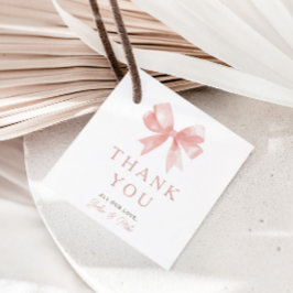 Girls' Pink Bow Feminine Coquette Baby Geschenkanhänger