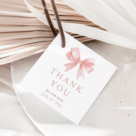 Girls' Pink Bow Feminine Coquette Baby Geschenkanhänger