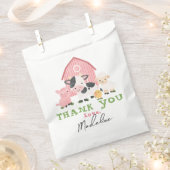 Girls Pink Farm Animal Barnyard Birthday Geschenktütchen (Ausgeschnitten)