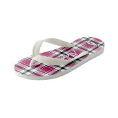 Girl's Pink Kariert Flip-Flops HAMbWG Kinderbadesandalen (Schrägansicht)
