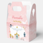 Girls Pink Magical Princess Burg Geburtstag Geschenkschachtel (Geöffnet)