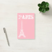 Girl's Pink Paris Post It Notes Geschenk Post-it Klebezettel (Büro)