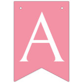 Girl's Pink Rabbit Happy 1. Geburtstag Wimpelkette (Dritte Fahne)