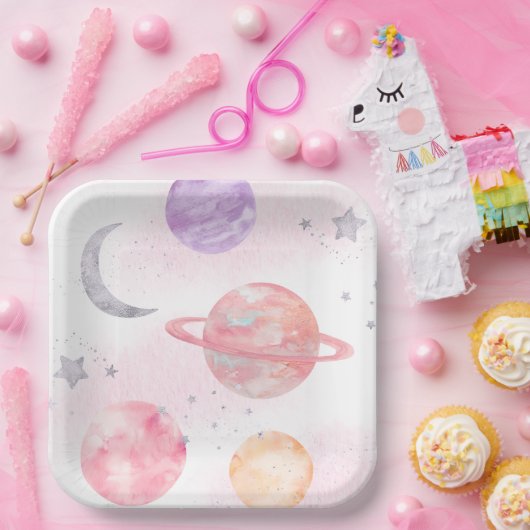 Girl's Pink Space Party Teller (Party)