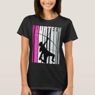 Girls Pinky Archery 14. Geburtstag Bow Arrow Arche T-Shirt