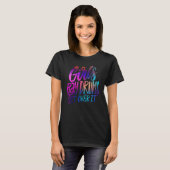 Girls Play Drums  Get over it   Drummer Musician T-Shirt (Vorne ganz)