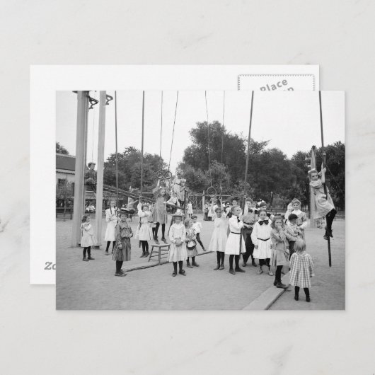 Girls Playground, 1905 Postkarte (Vorne/Hinten)