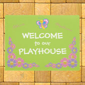 Girls Playhouse willkommen Fußmatte