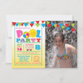 Girls Pool Party Einladungen (Vorderseite)