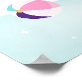 Girls Pool Party Ice Cream Geburtstag Willkommen Poster (Ecke)