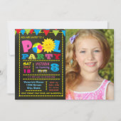 Girls Pool Party Pool Geburtstagsparty Einladung (Vorderseite)