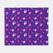 Girls-Power Fleecedecke (Vorderseite (Horizontal))