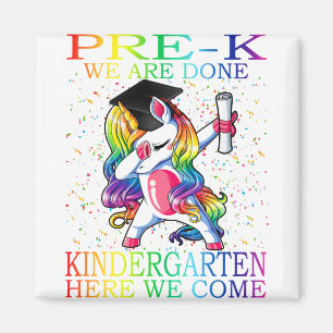 Girls Pre-K Abschluss Magical Unicorn Geschenk Magnet