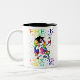 Girls Pre-K Abschluss Magical Unicorn Geschenk Zweifarbige Tasse