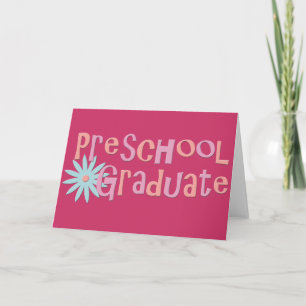 Girl's Preschool Graduation Gifts Karte