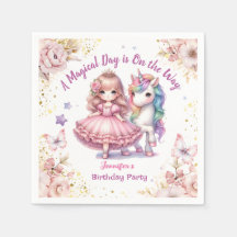 Girls Princess Unicorn Geburtstagsparty